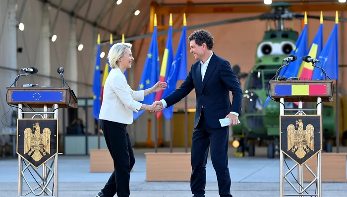 Ursula von der Leyen și Nicușor Dan FOTO Profimedia