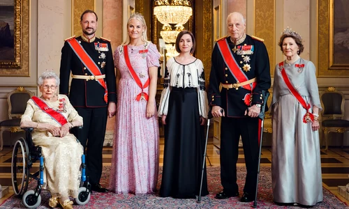 Printul Haakon, Printesa Mette Marit, Regele Harald, Regina Sonja cu Maia Sandu in Norvegia FOTO Casa Regală norvegiană (5) jpg
