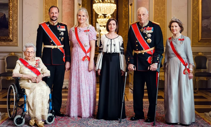 Printul Haakon, Printesa Mette Marit, Regele Harald, Regina Sonja cu Maia Sandu in Norvegia   FOTO Casa Regală norvegiană (5) jpg