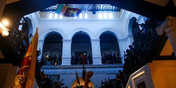 Proteste Sri Lanka oameni asalt palat prezidential 9 iulie 2022 FOTO Profimedia