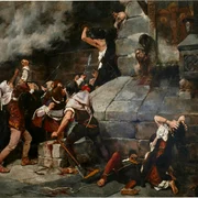 Vicente Cutanda   A los pies del Salvador (1887, Prado) jpg