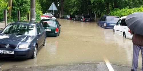 cluj inundatii. foto info trafic jud cluj