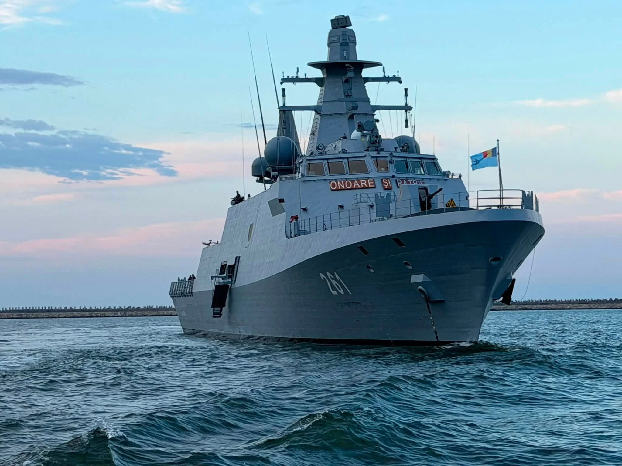 „Bun venit în Marea Neagră”. Cum a fost întâmpinată de turci noua corvetă „Contraamiral August Roman”