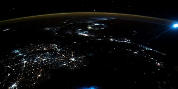 Două pete albastre strălucitoare surpinse în atmosfera Pământului Foto: NASA
