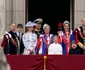 Familia Regala la balconul regal alaturi de Regele Charles si Regina Camilla