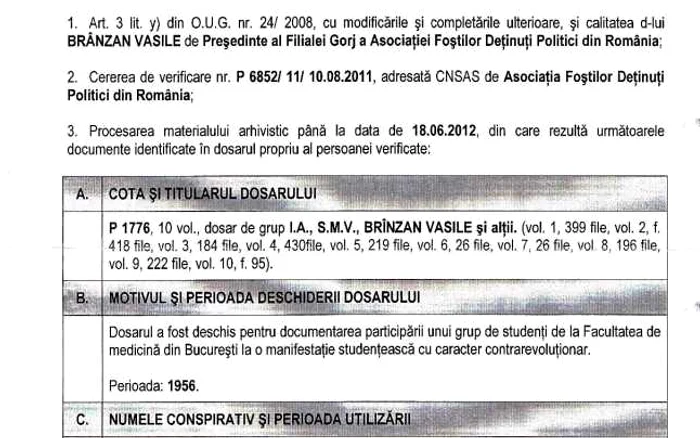 Nota de constatare a fost emisă de CNSAS