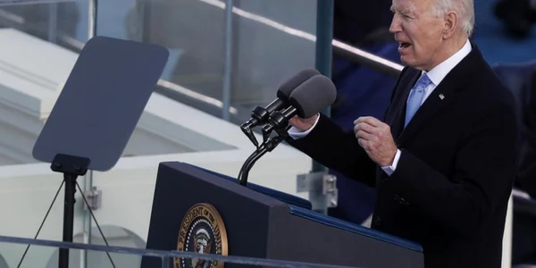 Joe Biden discurs si plecarea dupa depunerea juramantului la Capitoliu 20 ianuarie 2020 FOTO EPA-EFE