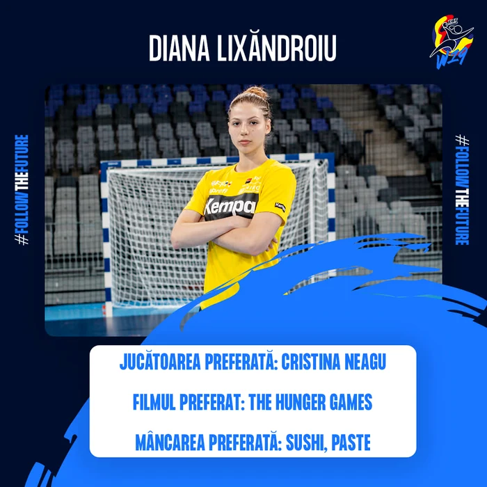 Diana Lixăndroiu a strălucit la Campionatul European de handbal U 19 din această vară FOTO: FRH
