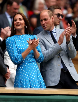 Kate Middleton în rochie cu buline la Wimbledon 2022