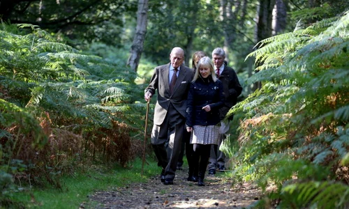 Prince Philip, Duke of Edinburgh Visits Dersingham Bog At Sandringham jpeg