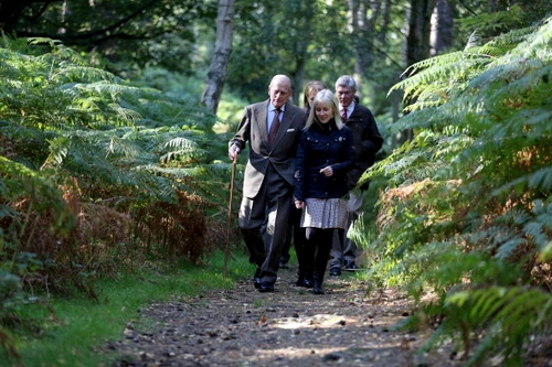 Prince Philip, Duke of Edinburgh Visits Dersingham Bog At Sandringham jpeg