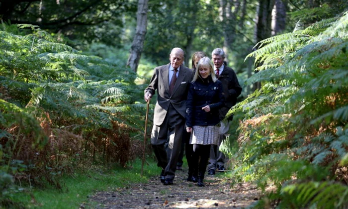Prince Philip, Duke of Edinburgh Visits Dersingham Bog At Sandringham jpeg