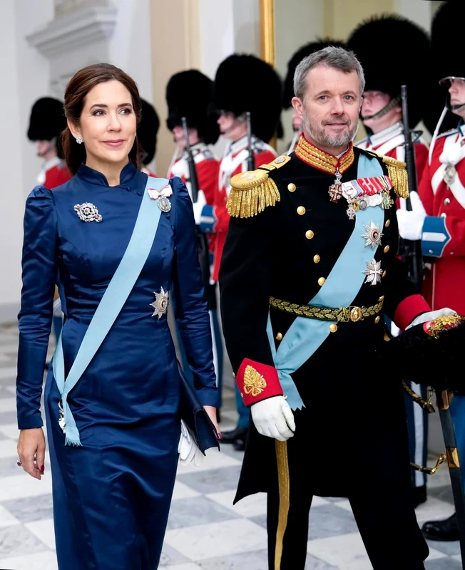 Prințesa Mary și Printul Frederik al Danemarcei la balul diplomatic. FOTO: Casa Regală daneză