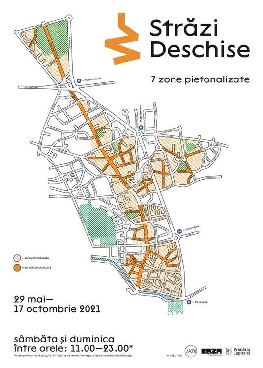 Calea Victoriei face parte din Zona 7 a Programului ”Străzi Deshise”