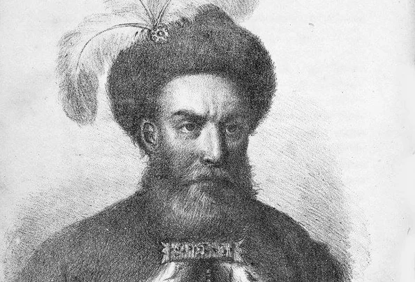 Constantin Brâncoveanu, litografie de Andreas Bielz (© Muzeul Militar Național „Regele Ferdinand I”)