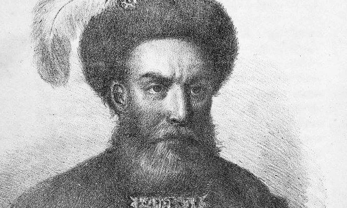 Constantin Brâncoveanu, litografie de Andreas Bielz (© Muzeul Militar Național „Regele Ferdinand I”)