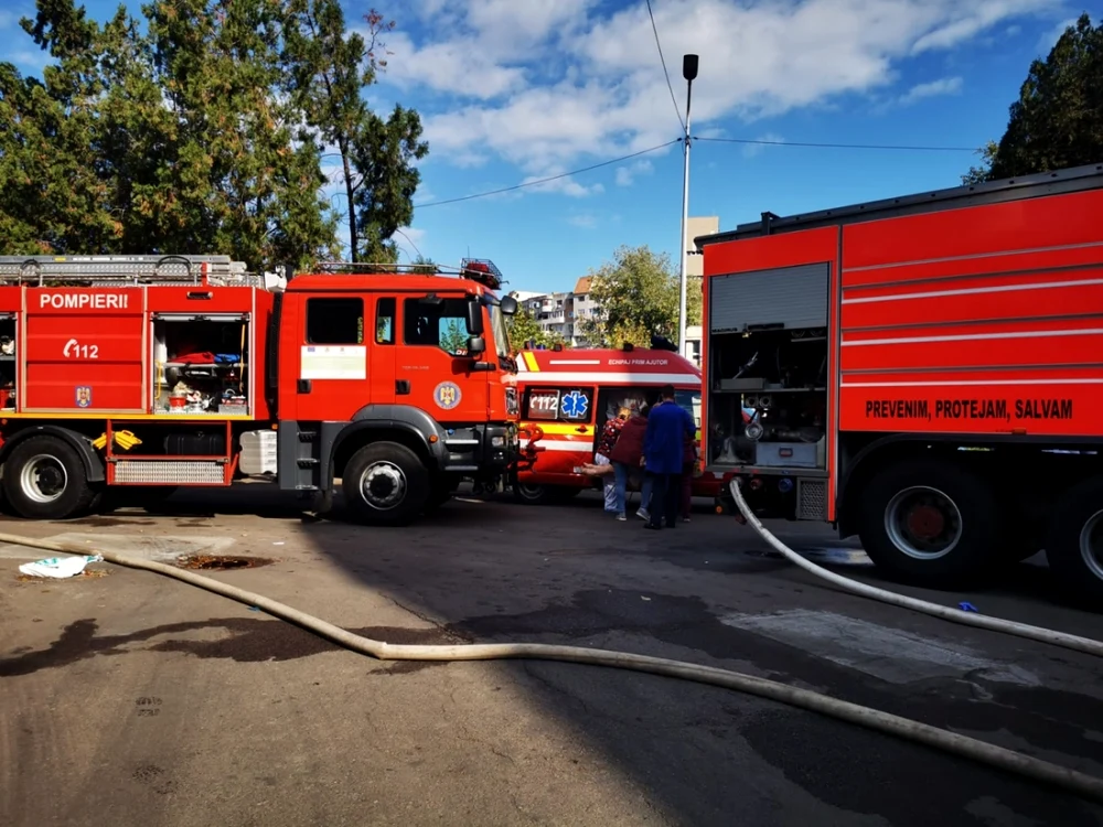 Incendiu devastator la Spitalul de Boli Infecţioase din Constanţa