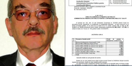 Alexandru Teodorescu şi anunţul de executare silită a firmei lui, de către Fisc