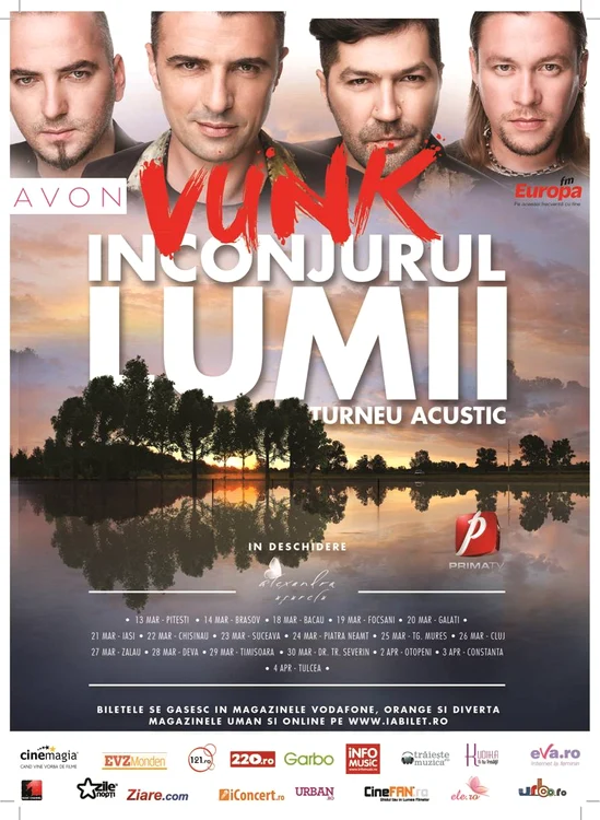 Afişul concertului Vunk