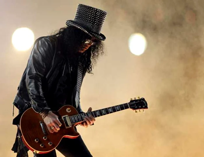 Slash a mai concertat în România, în anul 2013 FOTO Getty Images