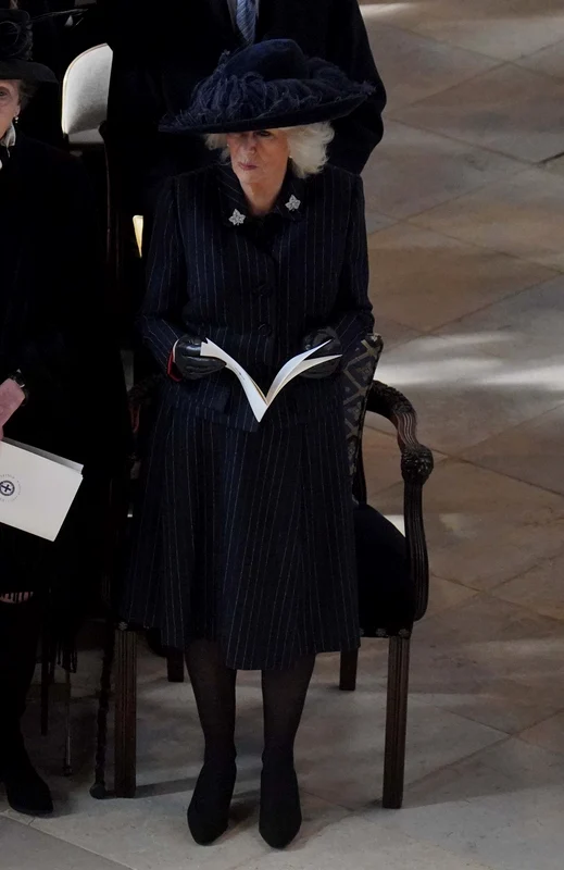 Regina Camilla la funeraliile ultimului rege al Greciei