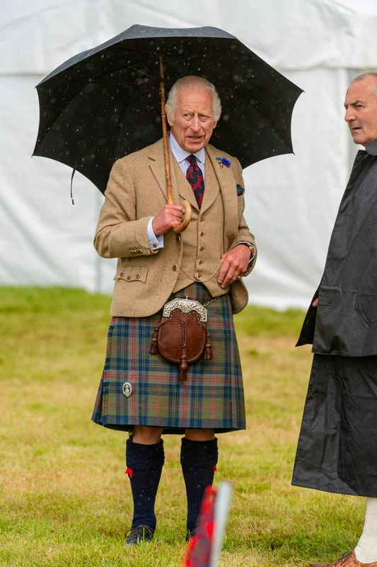 Regele Charles la Jocurile Mey Highland de la John O'Groats Park, în Edinburgh, Scoția. FOTO: Getty Images