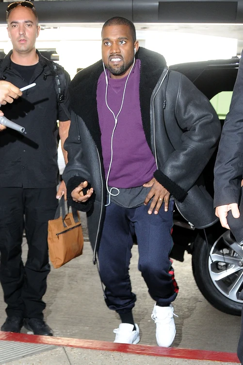 Kanye West Departing On A Flight At LAX jpeg