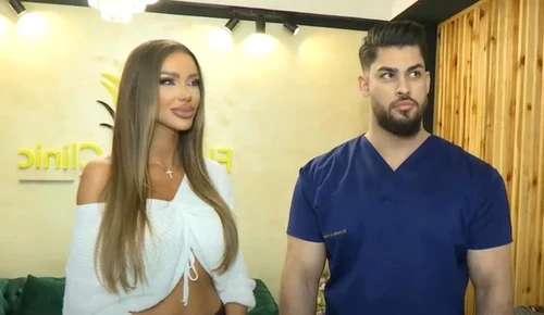 Bianca Drăgușanu și medicul Auday Al Ahmad 