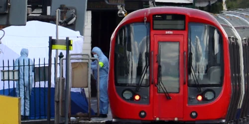 Statia de metrou Parsons Green din Londra FOTO Sky News