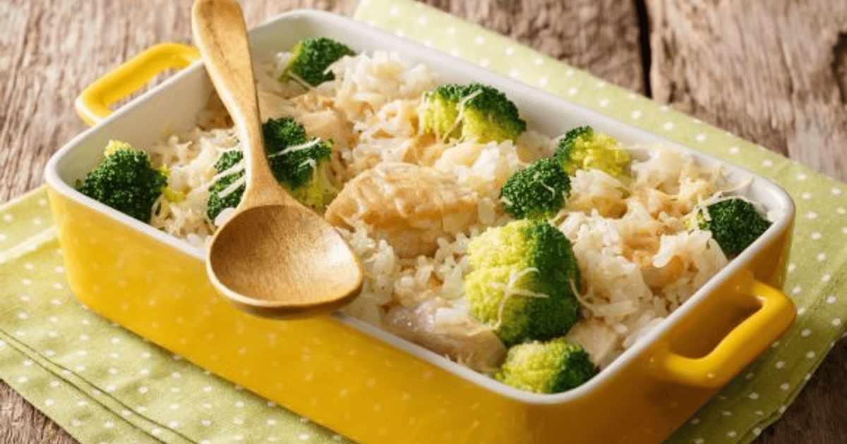 Orez cu pui si broccoli