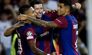 Rapinha, Lewandowski, Cancelo (EPA) jpg