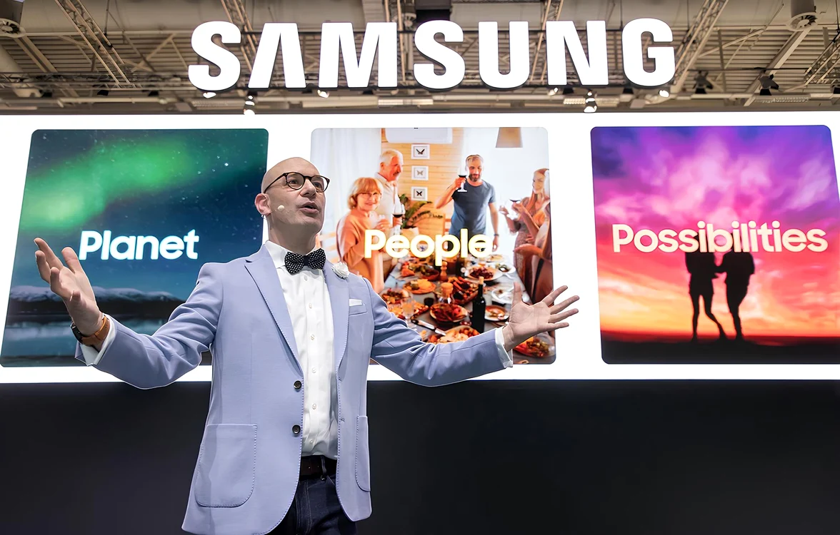 Benjamin Braun, CMO Samsung, la conferința de presă la IFA 2023.
