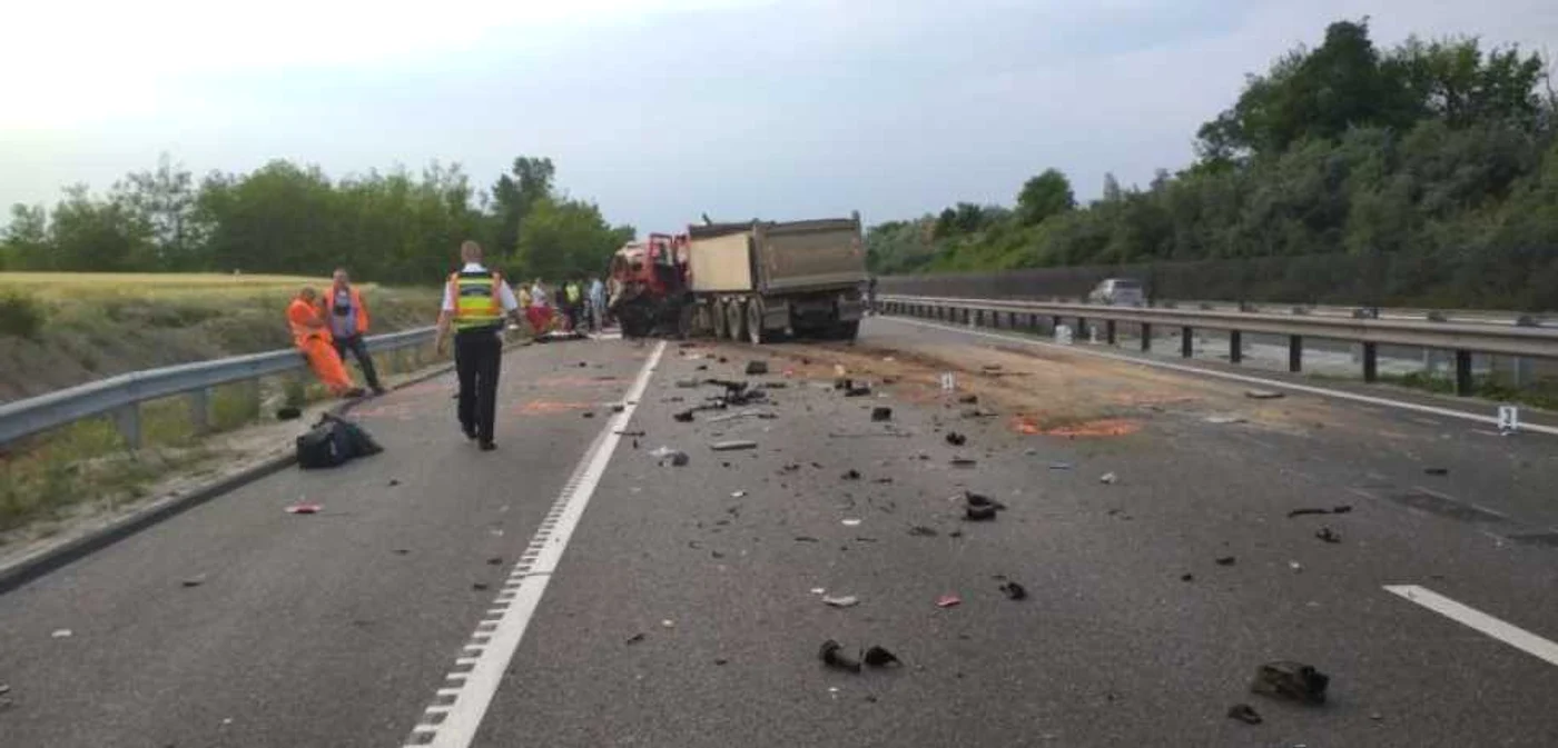 Accident Ungaria FOTO Poliţia maghiară