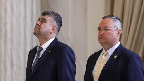 Depunere jurământ ministr Investiţii Protecte Europene şi ministru Cercetare - Florin Cîţu - Marcel Ciolacu - Nicolae Ciucă - 3 mai 2022 / FOTO Inquam Photos / Octav Ganea