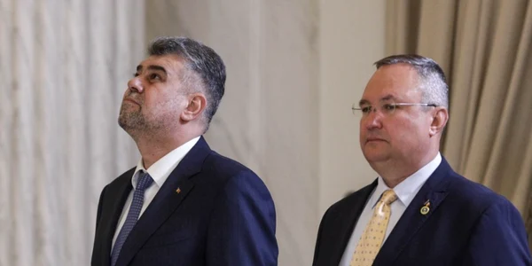 Depunere jurământ ministr Investiţii Protecte Europene şi ministru Cercetare - Florin Cîţu - Marcel Ciolacu - Nicolae Ciucă - 3 mai 2022 / FOTO Inquam Photos / Octav Ganea