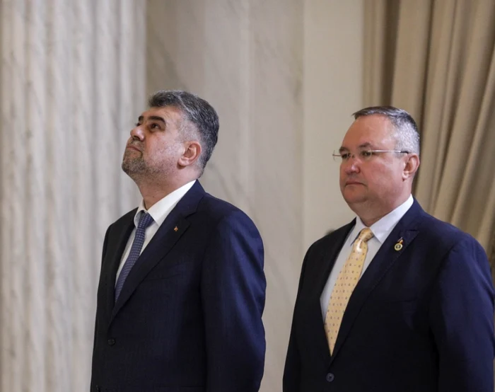 Marcel Ciolacu și Nicolae Ciucă nu au încă o soluție pentru portofoliul Apărării FOTO Inquam Photos