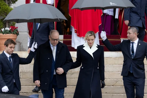 Charlene și Albert de Monaco 