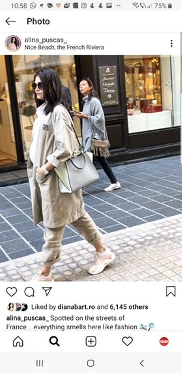 Alina Pușcaș se află în vacanță în Franța