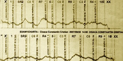 Facsimil test poligraf Cioaca