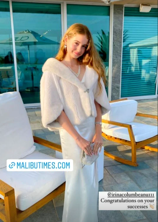 Irina Columbeanu, strălucitoare într-o ținută all white 