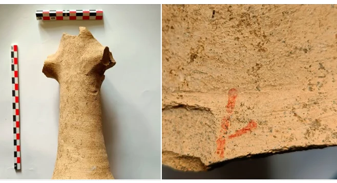 Un fragment de amforă vechi de aproape 2.000 de ani, descoperit pe şantierul autostrăzii A8: „Confirmă activitătile comerciale practicate de comunitațile de daci liberi”