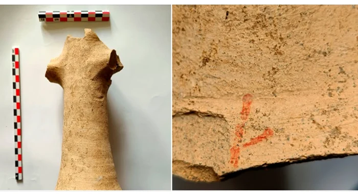 Un fragment de amforă vechi de aproape 2.000 de ani, descoperit pe şantierul autostrăzii A8: „Confirmă activitătile comerciale practicate de comunitațile de daci liberi”