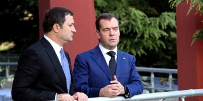 Premierul Vlad Filat și omologul său rus Dmitrii Medvedev