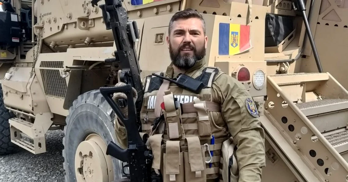 Cpt Florin Dăscălescu - ultimul comandat Guardian Angel din Kabul - Afganistan - de la Jandarmeria Vâlcea Foto Arhiva Florin Dăscălescu