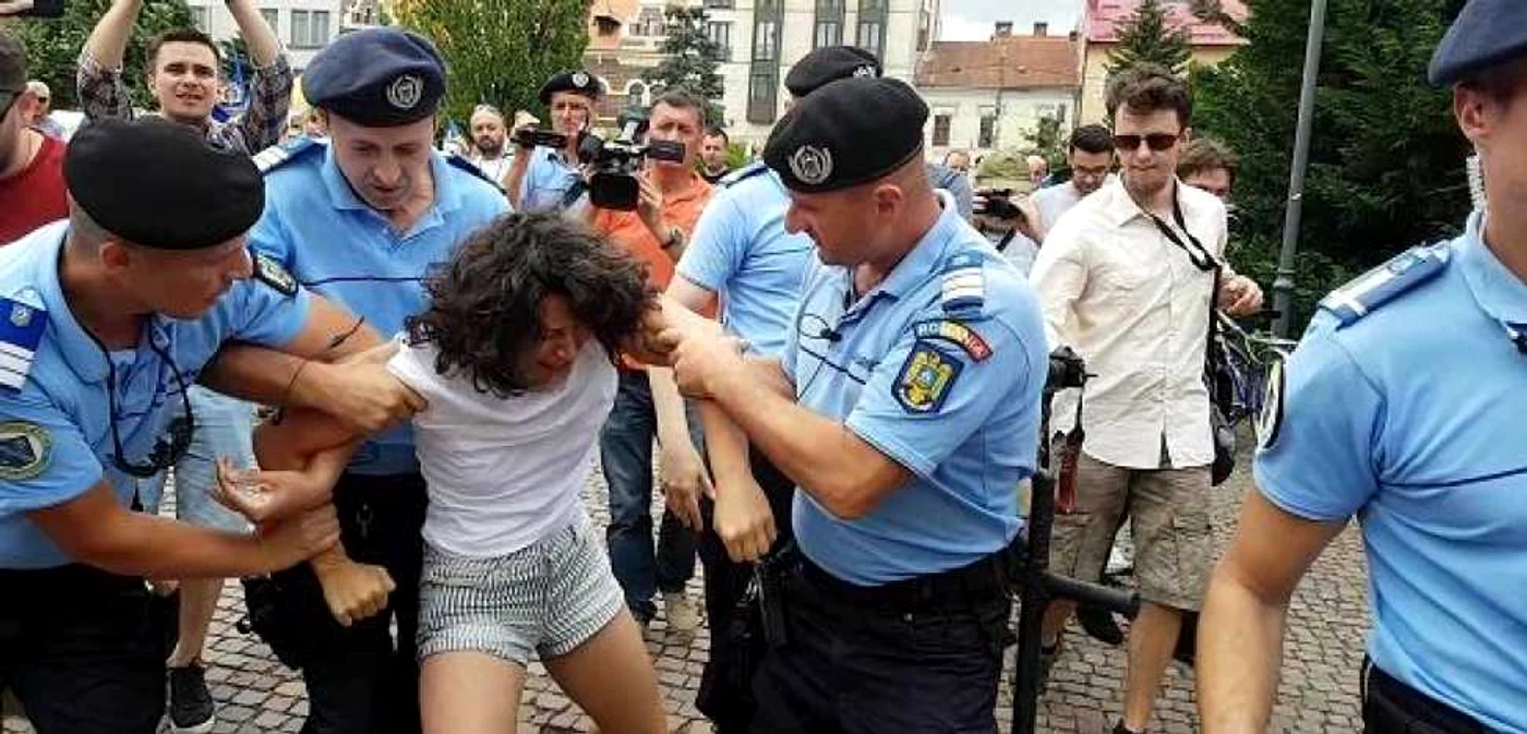 Imagine de la incidentul de sâmbătă, 1 iulie  FOTO stiridecluj.ro