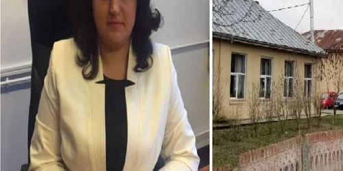 Comisie disciplinară la Şcoala Laloşu - Vâlcea - în stânga şefa Inspectoratului Şcolar - Andra Bica Foto colaj