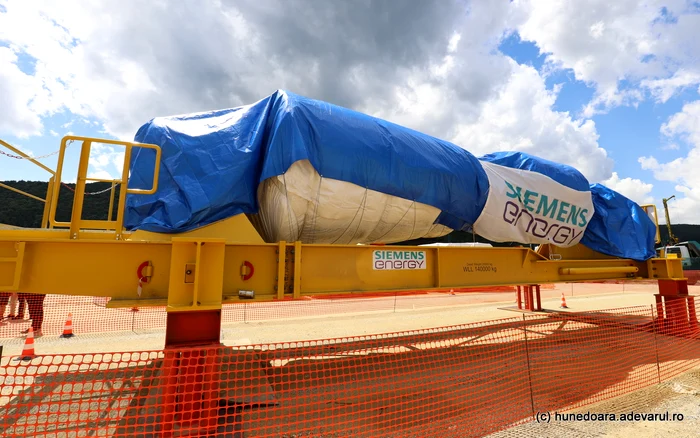 Turbina livrată la Mintia. Foto: Daniel Guță. ADEVĂRUL