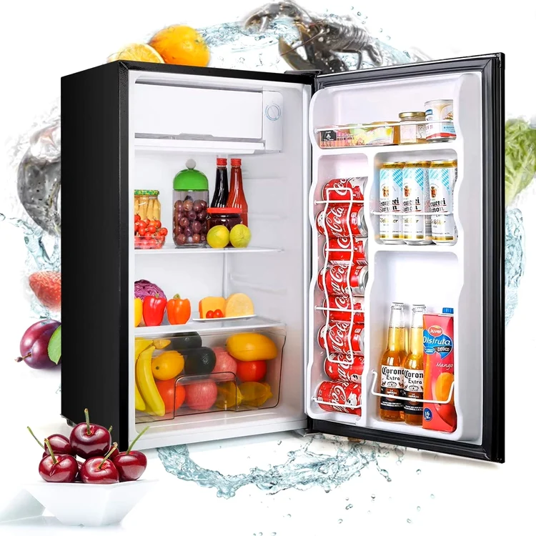 Organizare eficientă a spațiului unui frigider compact cu o ușă Foto Ubuy Togo