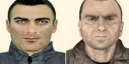 Portretele-robot ale celor doi bărbaţi bănuiţi de crimă