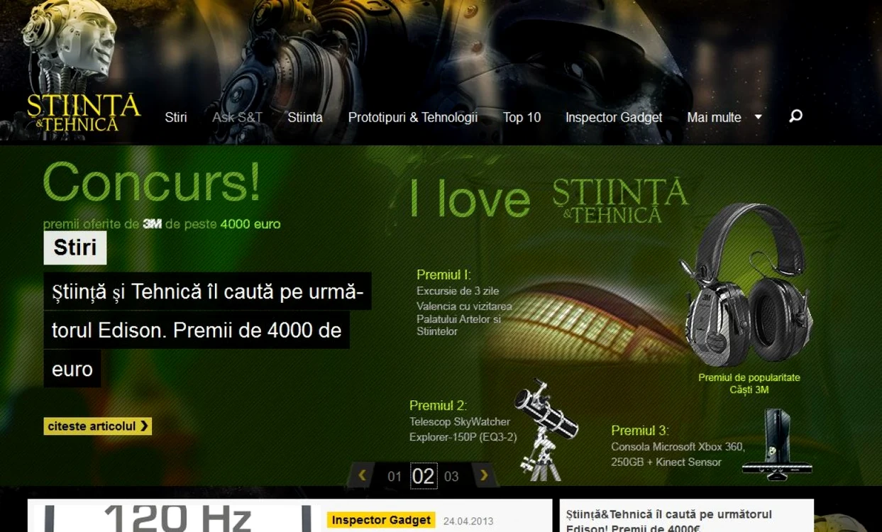 stiintasitehnica.ro are o noua infatisare